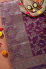 Wine Colour Banarasi Silk Woven Saree