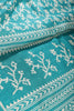 Firozi Color Cotton Silk Printed Saree
