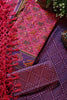 Fuchsia Crepe Silk Woven Embroidered Unstitched Suit Fabric