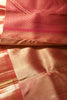 Maroon Color Kanjivaram Pure Silk Handloom Gold Zari Saree with Diamnod Weave Pattern