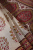 Grey Cotton Silk Printed Saree