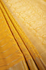 Yellow Color Georgette Saree with Zari Pinstripes