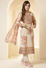 Tussar Color Shimmer Tissue Printed & Embroidered Suit Set