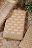 Fawn  Cotton Boota Block Print Unstitched Suit Fabric