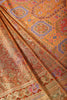 Mustard Baluchari Silk Meenakari Woven Saree