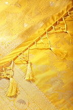 Mustard Colour Zari Woven South Silk Saree