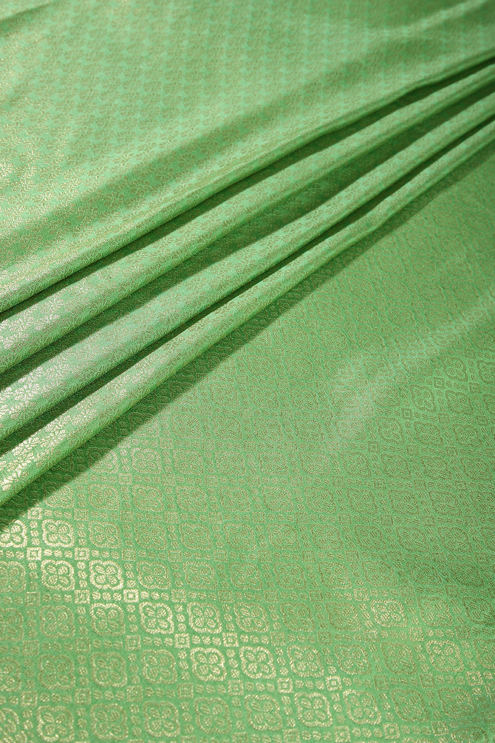 Faded Green Color Zari Woven South Silk Saree