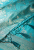 Teal Color Zari Woven South Silk Saree