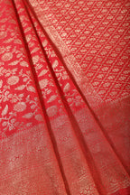 Red Lightweight Banarasi Silk Weaving Saree