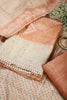 Blush Orange Color Tussar Silk Bandhani Printed Unstitched Suit Material