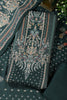 Bottle Green Mughal-Inspired Paisley Printed Spun  Unstitched Suits Fabric