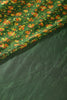 Green Color Chiffon Floral Printed Saree
