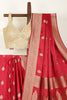 Marron Color South Silk Zari Woven Saree
