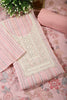 Pink Color Linen Cotton Embroidery Unstitched Suit Material