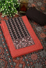 Rust & Black Color Twill Cotton Printed Unstitched Suit Material