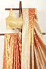 Red & Gold Dual Toned Silk Woven Saree