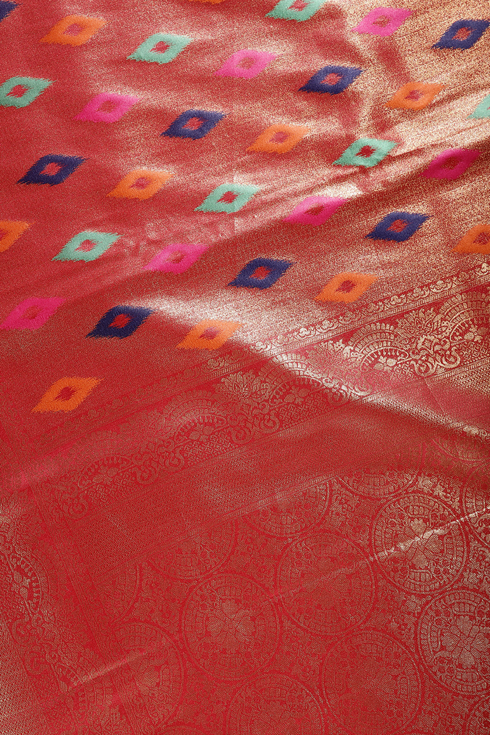 Fuchsia Pink Color Silk Resham and Zari Woven Saree