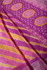 Purple & Yellow Color Chiffon Printed Saree