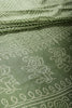 Green Color Block Printed Cotton Silk Saree