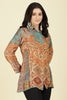 Multi-Color Muslin Printed Tunic Top