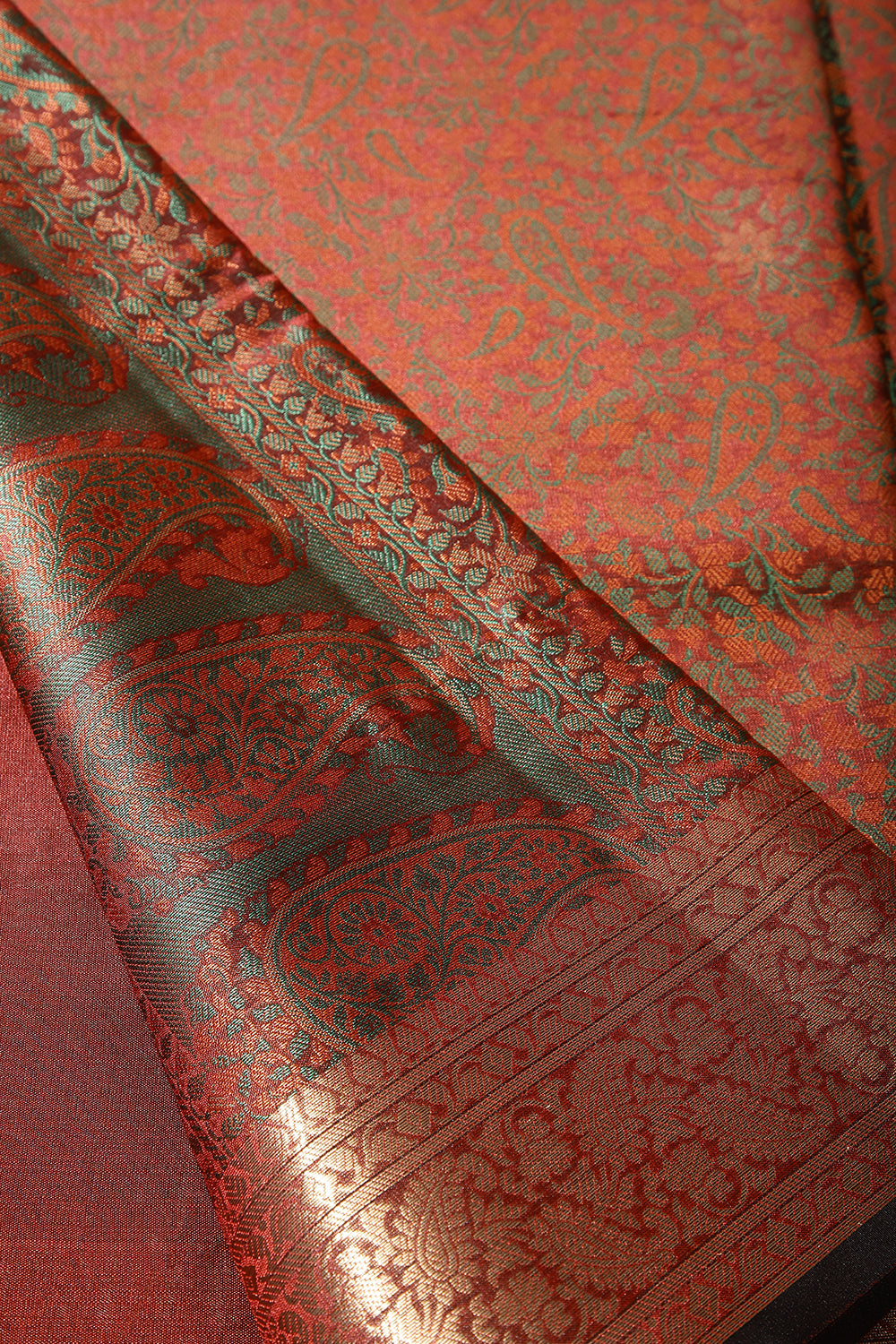 Maroon Colour Silk Resham & Zari Woven Saree