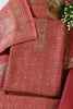 Maroon Pashmina Floral Printed Unstitched Suit Material