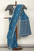 Blue Color Ikat Patola Modal Silk Saree with Gota Patti Border