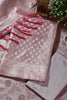 Light Mauve Silk Buta Motifs Woven Unstitched Suit Fabric