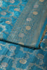 Blue Silk Floral Zaal Woven Banarasi Saree