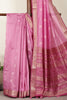Muted Pink Chanderi Silk Resham & Zari Woven Saree