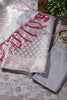Grey Silk Buta Motifs Woven Unstitched Suit Fabric