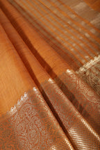 Mustard Cotton Silk Woven Saree