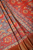 Grey Color Floral Printed Tussar Silk Saree