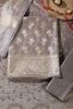 Fawn Color Silk Zari Woven Unstitched Suit Material