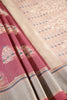 Mauve Pink Color Supernet Cotton Woven Saree