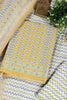 Mustard Malmal Cotton Printed Unstitched Suit Material