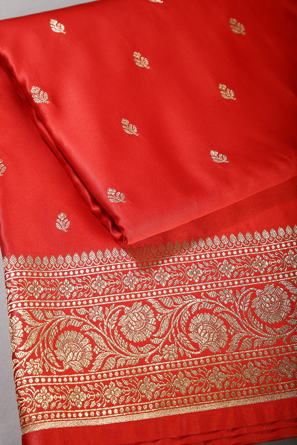 Red Color Gajji Silk Woven Saree