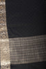 Black Chinon Crepe Swaroski Work Saree