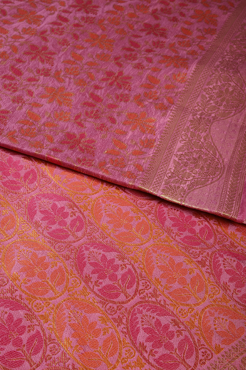 Mauve Color Tussar Woven Silk Saree