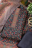 Navy Pashmina Floral Printed Unstitched Suit Fabric