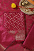 RanI Colour Zari Woven Silk Unstitched Suit Material