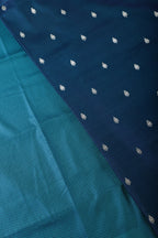 Nile Blue Banarsi Silk Zari Woven Saree