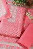 Baby Pink Pashmina Floral Printed Unstitched Suit Fabric