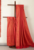 Venetian Red Soft Silk Zari Woven Saree