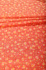 Orange Color Chiffon Floral  Printed & Zari Border Saree