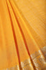 Mustard Chinon Crepe Swaroski Work Saree