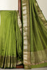 Sage Green Woven Cotton Silk Saree