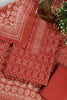 Maroon Printed Pashmina Unstitched Suit Fabric