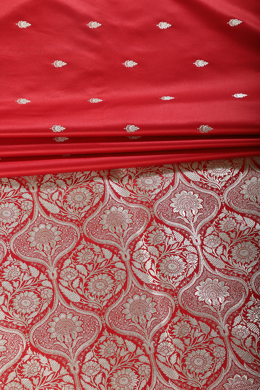 Red Banarsi Silk Zari Woven Saree