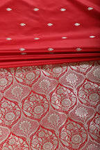 Red Banarsi Silk Zari Woven Saree